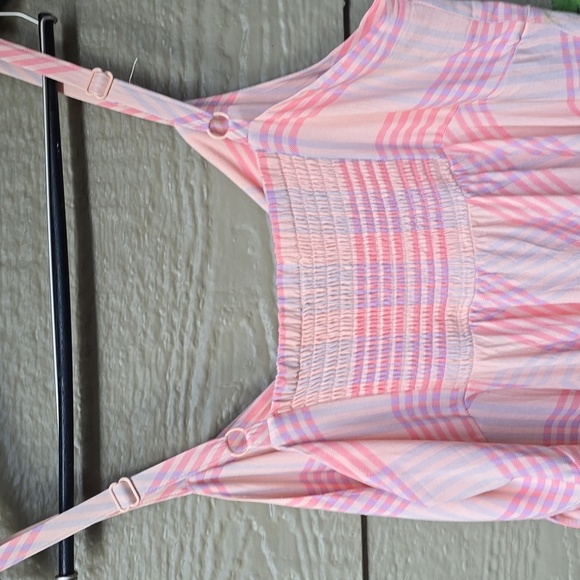 Torrid Multi Plaid Challis Button Front Midi Dress 1x 14 16 - Picture 10 of 12